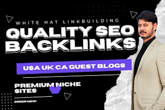 do guest posts niche edits SEO backlinks on USA ranked sites