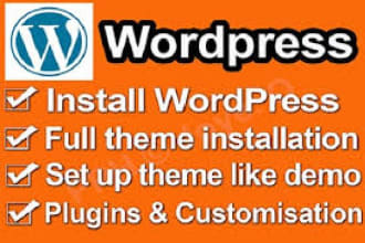install wordpress theme, plugins and demo content