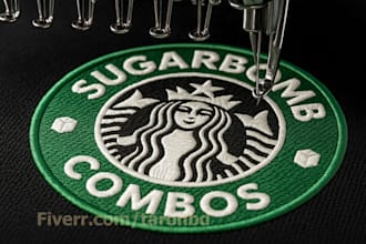 convert image to embroidery logo into dst, pes or any format