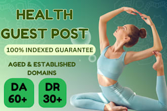 write HQ guest post on a da 60 health blog