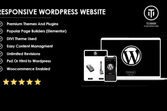 design responsive professional wordpress website or blog