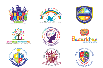 design childcare,school, university,institute,education logo