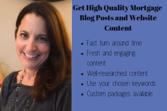 write professional mortgage blog posts