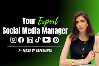 be your social media marketing manager and content creator