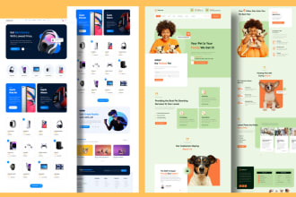 build wordpress website,landing page, woocommerce website design using elementor