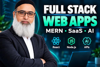 build a full stack mern web app or saas application