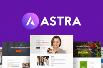 create responsive wp website using astra theme