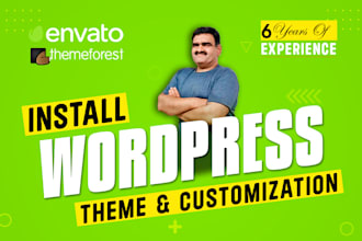 install themeforest wordpress theme, customize update and edit wordpress website