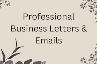 write business letters and professional emails