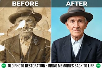 professionally restore, fix, and colorize your old photos