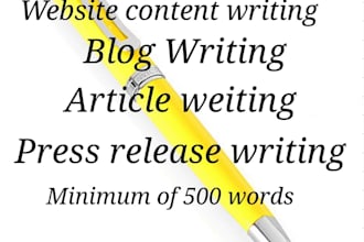 seo writing, blog, article and press release