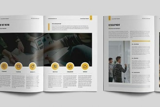 design professional magazine layout or catalog
