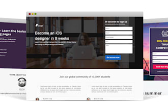 setup a creative website landing page on wordpress
