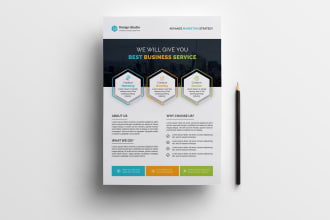 design your professional flyer or business flyer,  brochure