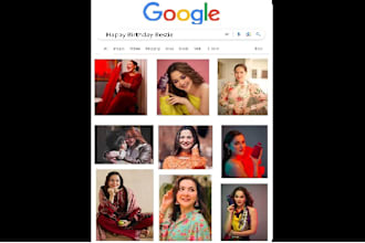 design a google themed photo pdf for your birthday, wedding