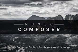 sincerely compose and produce your recorded vocal or song