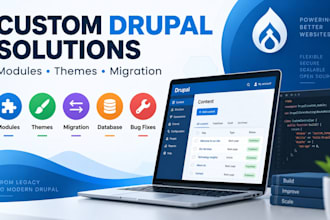 develop module, theme, fix, upgrade or migrate your drupal website
