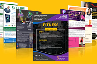 design a professional one sheet,epk with clickable links