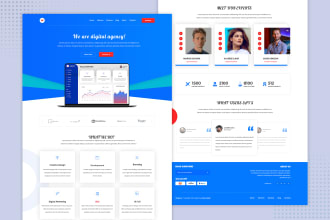 design figma, PSD or xd web template and website mockup