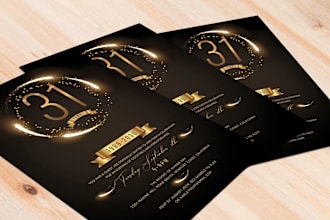 create graduation invitation or any event invitation design