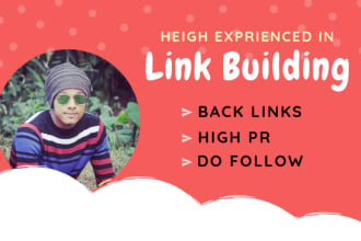 do 50 high pr backlinks, link building