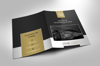 design professional bifold brochure