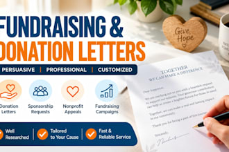write a donation letter for some noble cause