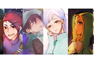 draw anime character for you