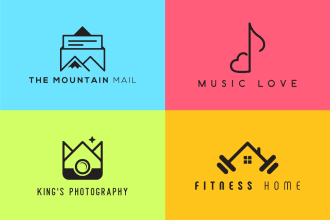 do minimalist, modern, and line art business logo design