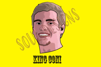 cartoon avatar  or logo for you personal business or brand