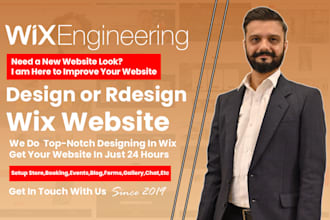 design and redesign professional wix website