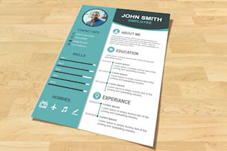 design resume, CV and cover letter