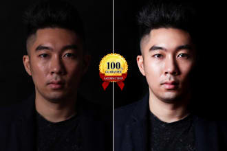 do professional portrait, headshot retouching
