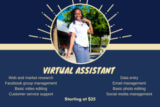 be your professional virtual assistant