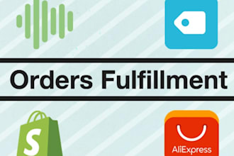 do order processing of shopify aliexpress orders and email support