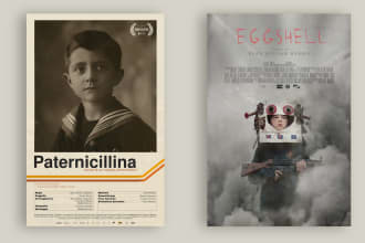 design a unique, professional movie poster for your film