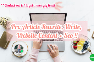 write or rewrite any article or blog post up to 5000 words