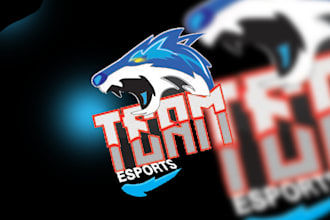 do initials logo for twitch, esport, youtube