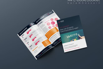 design corporate promotional brochure with print ready PDF