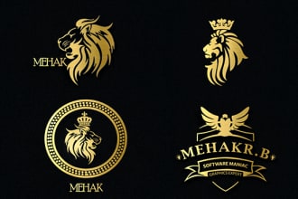 design gold luxurious logo for your brand