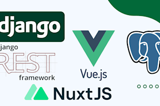 do cruds or web apps with django, python and vuejs