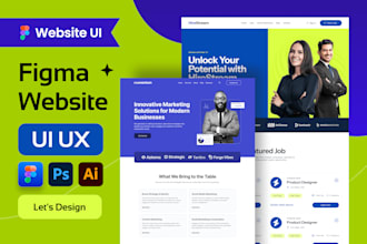 do figma website, figma website UI UX, figma website mockup or template design