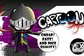 draw yourself or any character in cartoon style