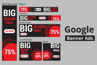design awesome google banner ads, display ads
