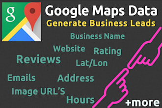 scrape and extract location data from google maps with emails and more