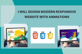 design responsive website with animations