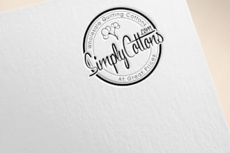 design simple elegant and clean logo