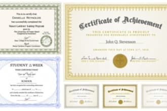 design unique and professional certificate