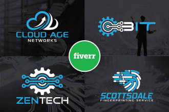 design professional tech software technology crypto and security logo