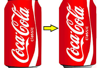 redraw, convert your artwork to perfect vector ai png jpeg